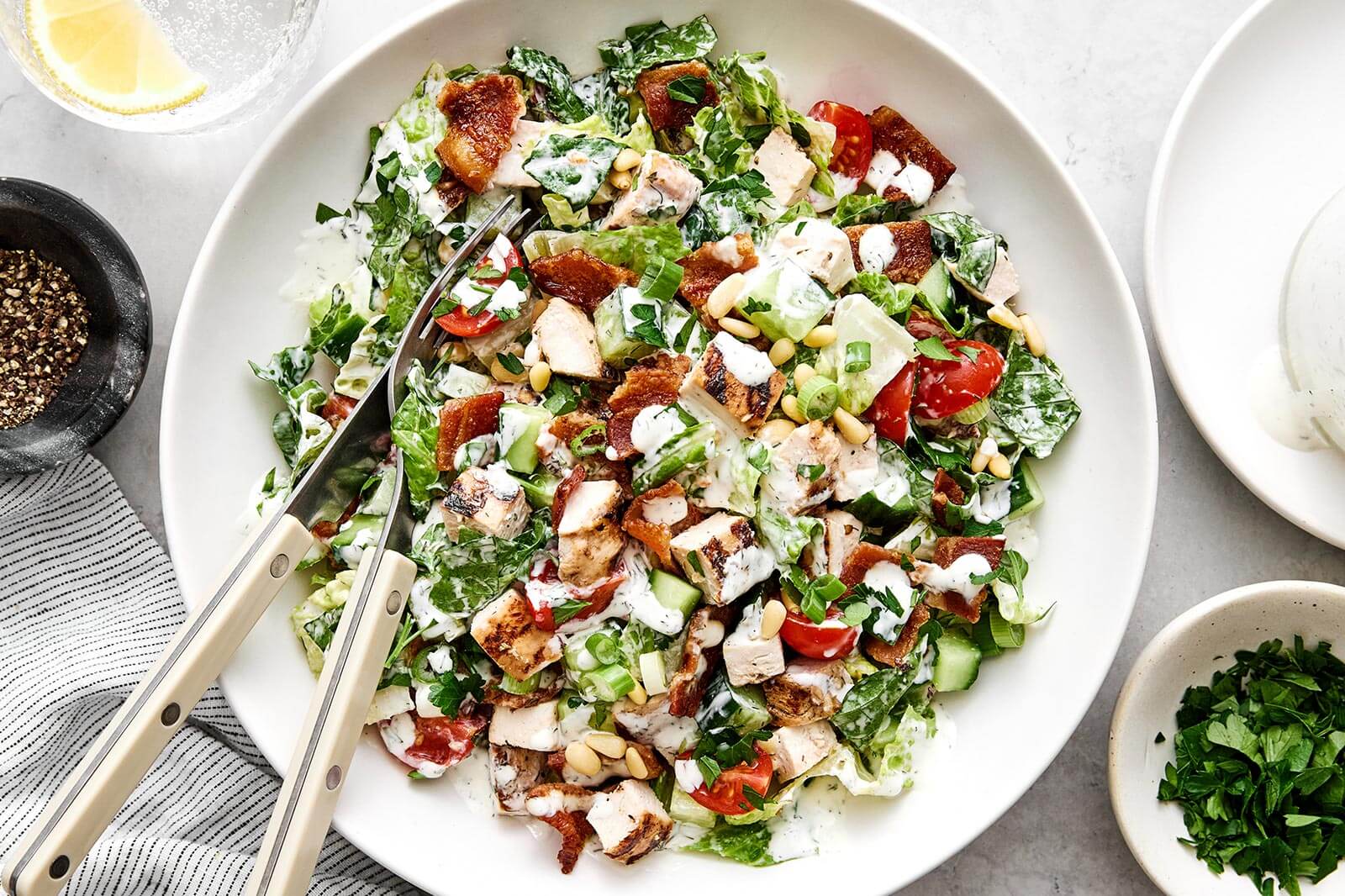 Chicken Bacon Ranch Chopped Salad