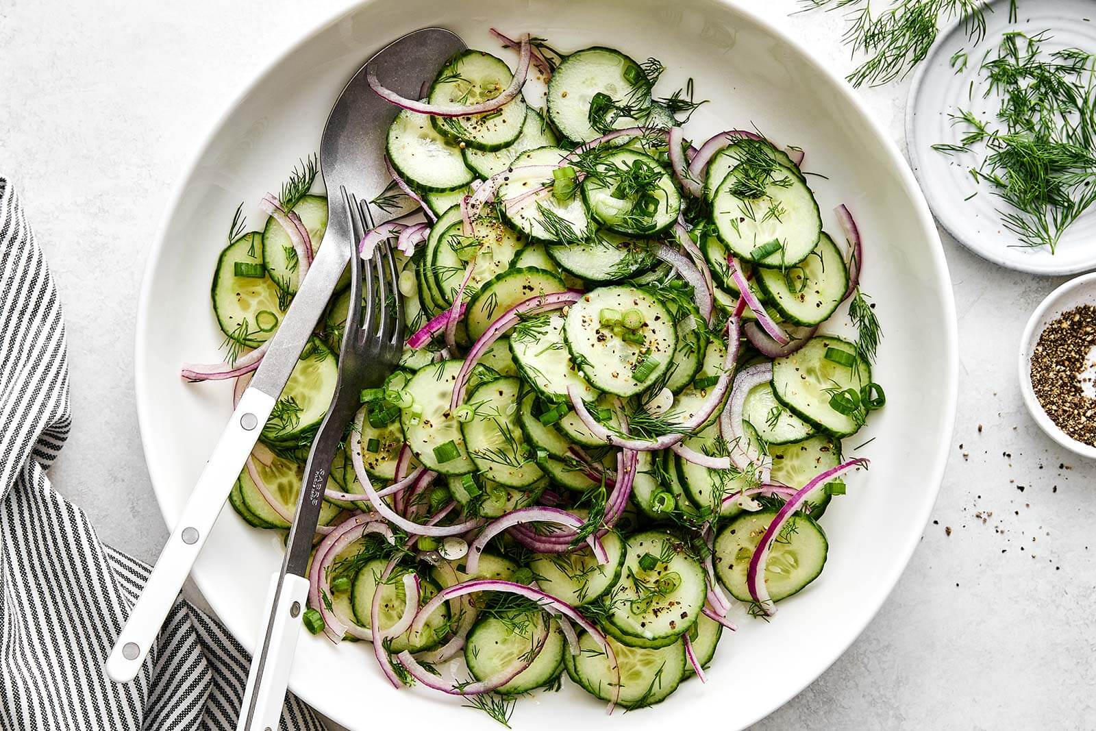 Easy Cucumber Salad | Downshiftology