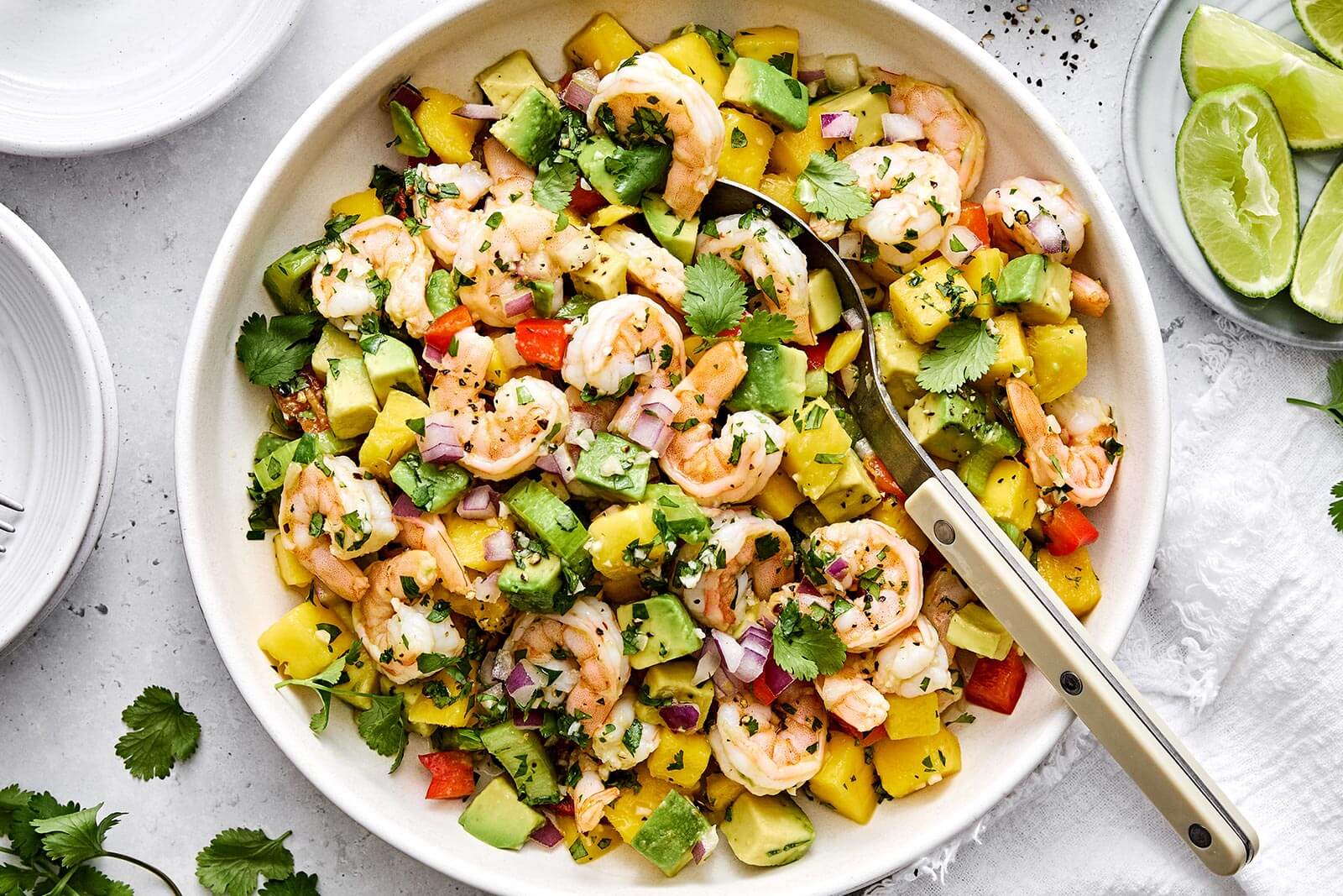 Mango Avocado Shrimp Salad | Downshiftology