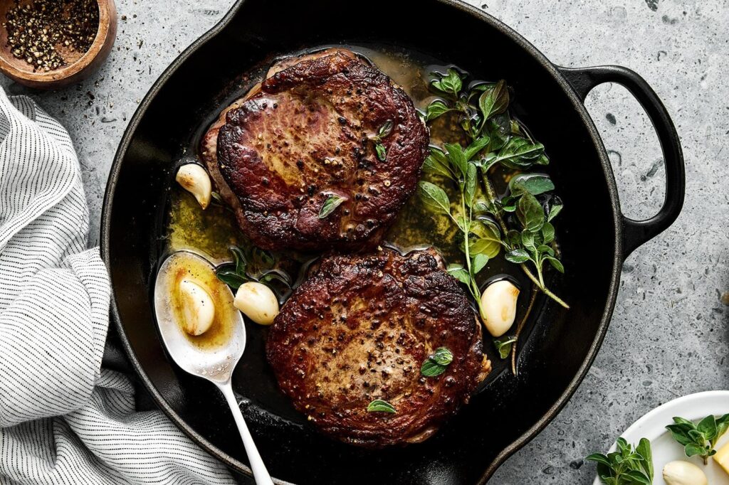 Pan Seared Ribeye Steak - Downshiftology