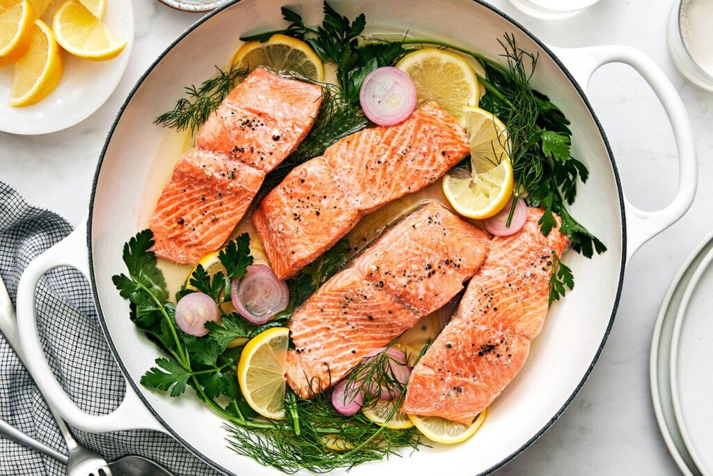 Poached Salmon - Downshiftology
