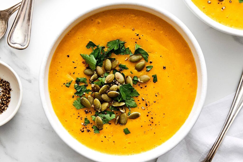 Roasted Butternut Squash Soup - Downshiftology
