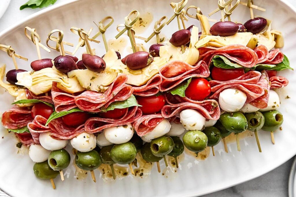 Antipasto Skewers (Crowd Favorite!) | Downshiftology