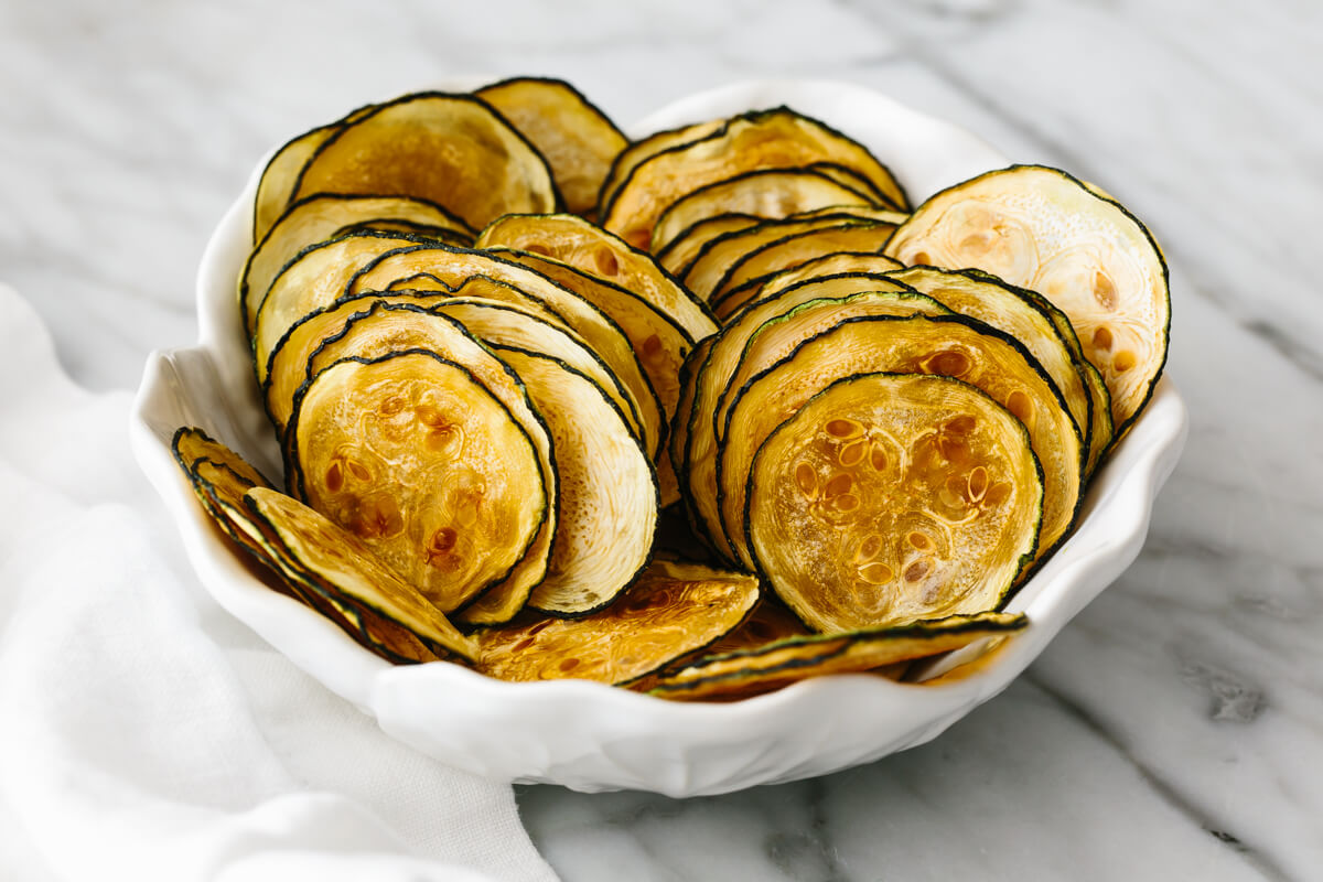 Baked Zucchini Chips (Thin & Crispy)