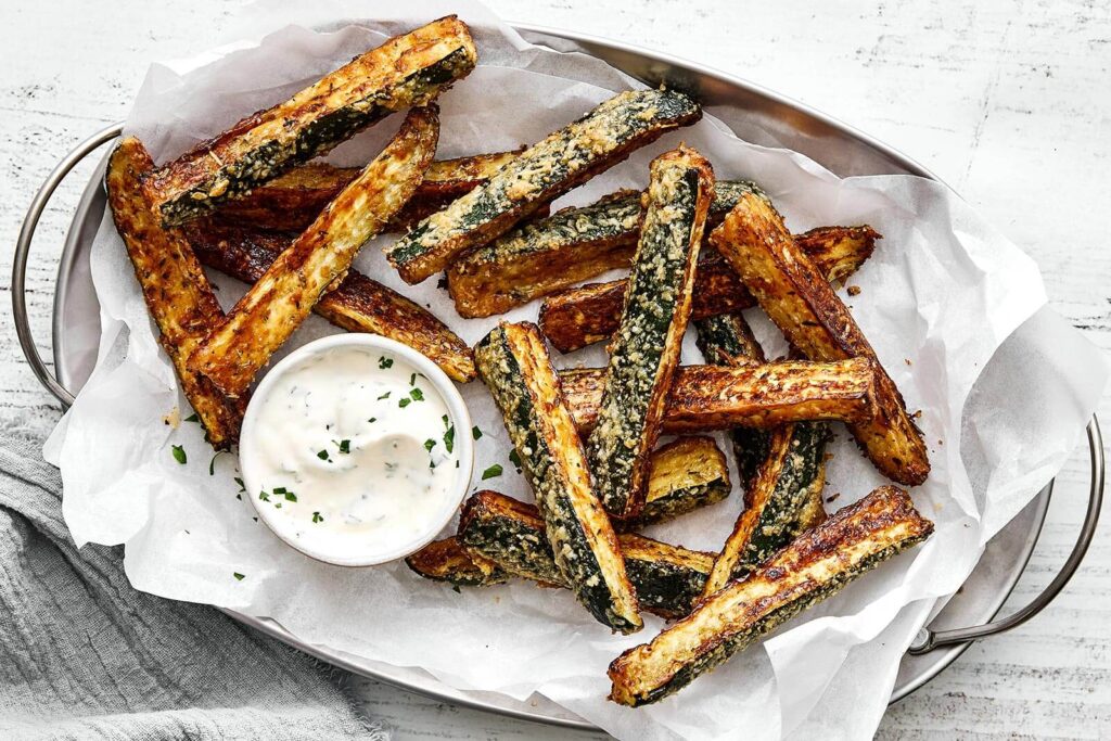 Baked Zucchini Fries (gluten-free, low carb, keto)