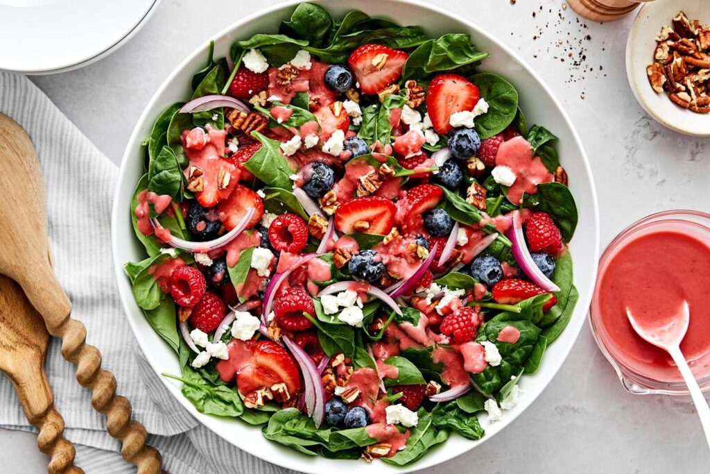 Berry Spinach Salad | Downshiftology