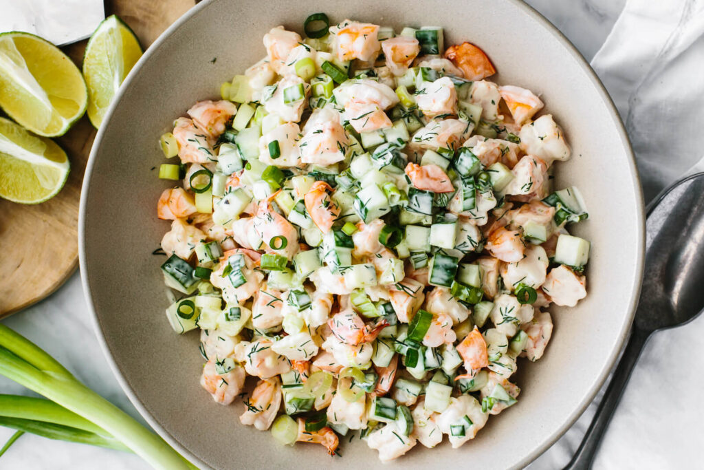 Cucumber Shrimp Salad - Downshiftology
