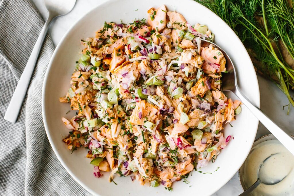 Flaky Salmon Salad - Downshiftology