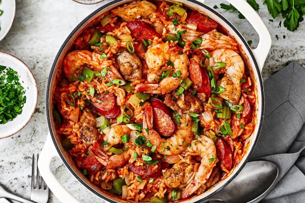 Jambalaya (No Mushy Rice!) - Downshiftology
