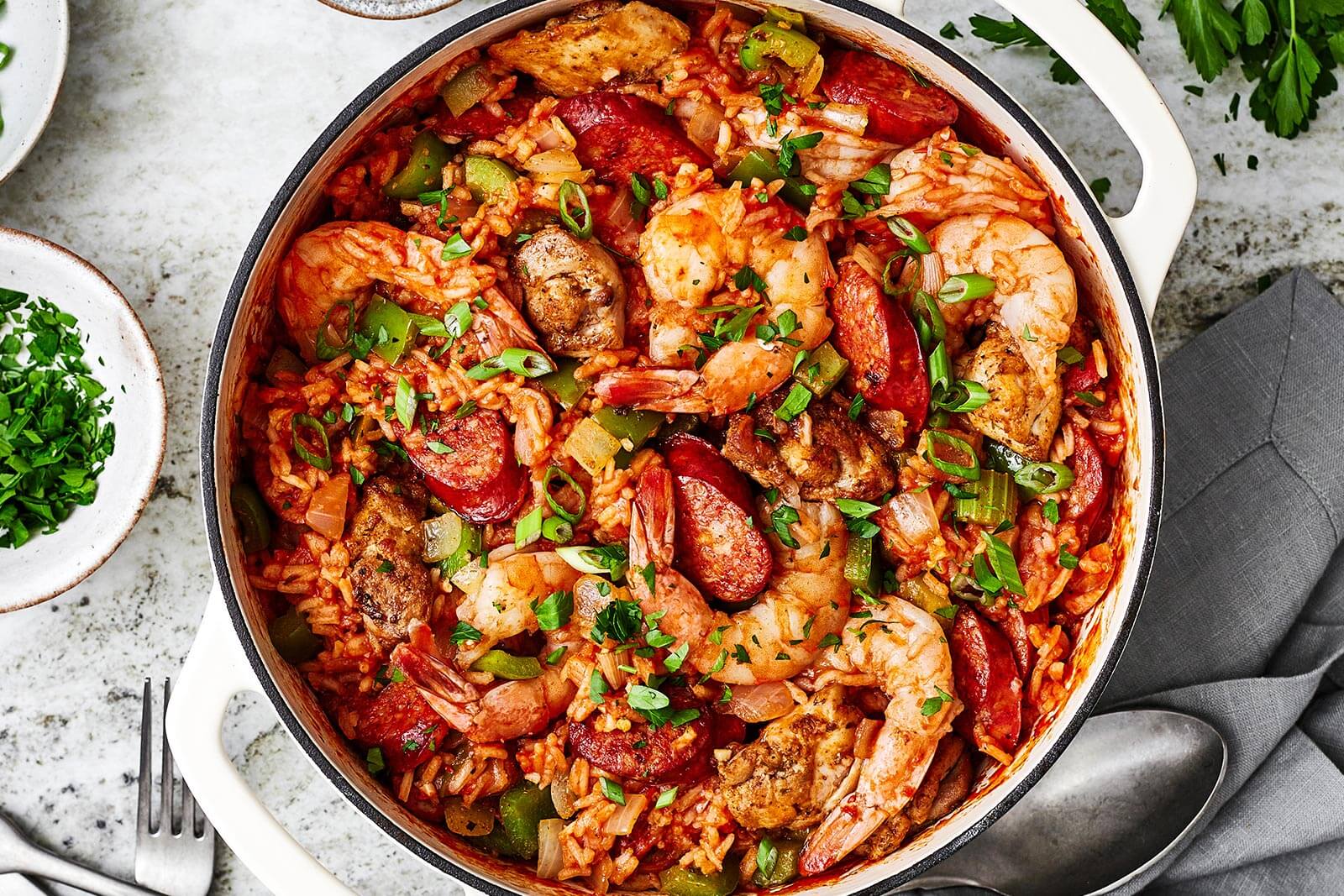 Jambalaya (No Mushy Rice!) - Downshiftology