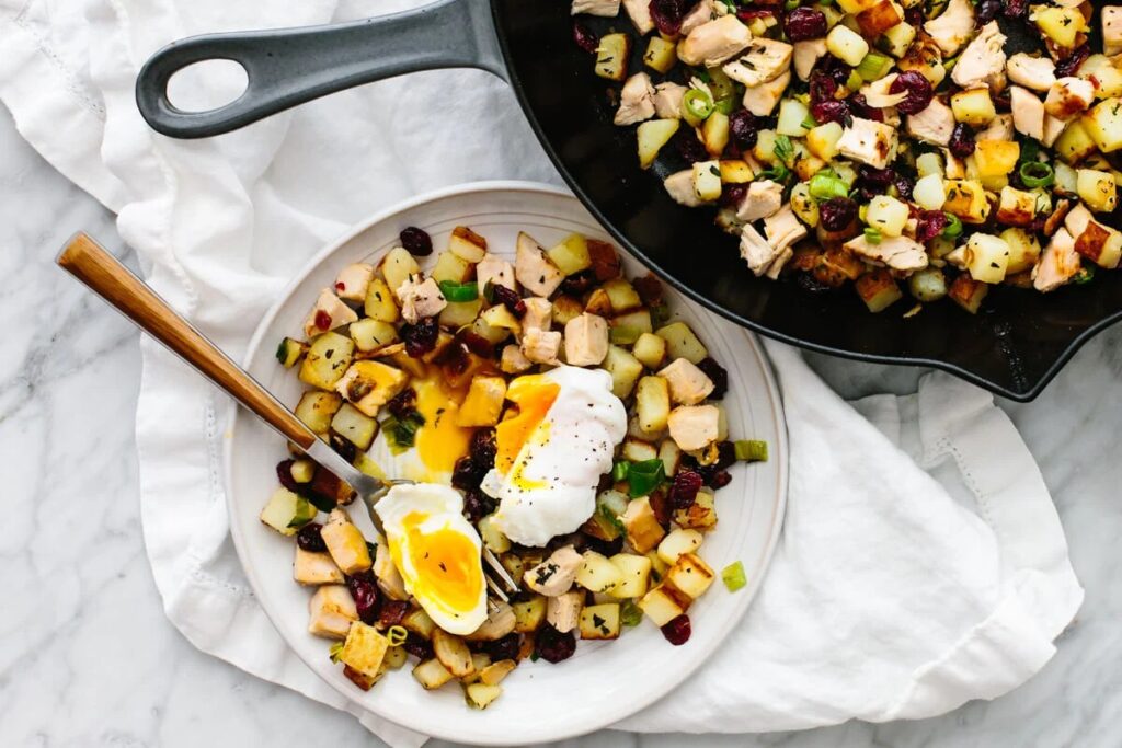 Turkey Cranberry Hash - Downshiftology