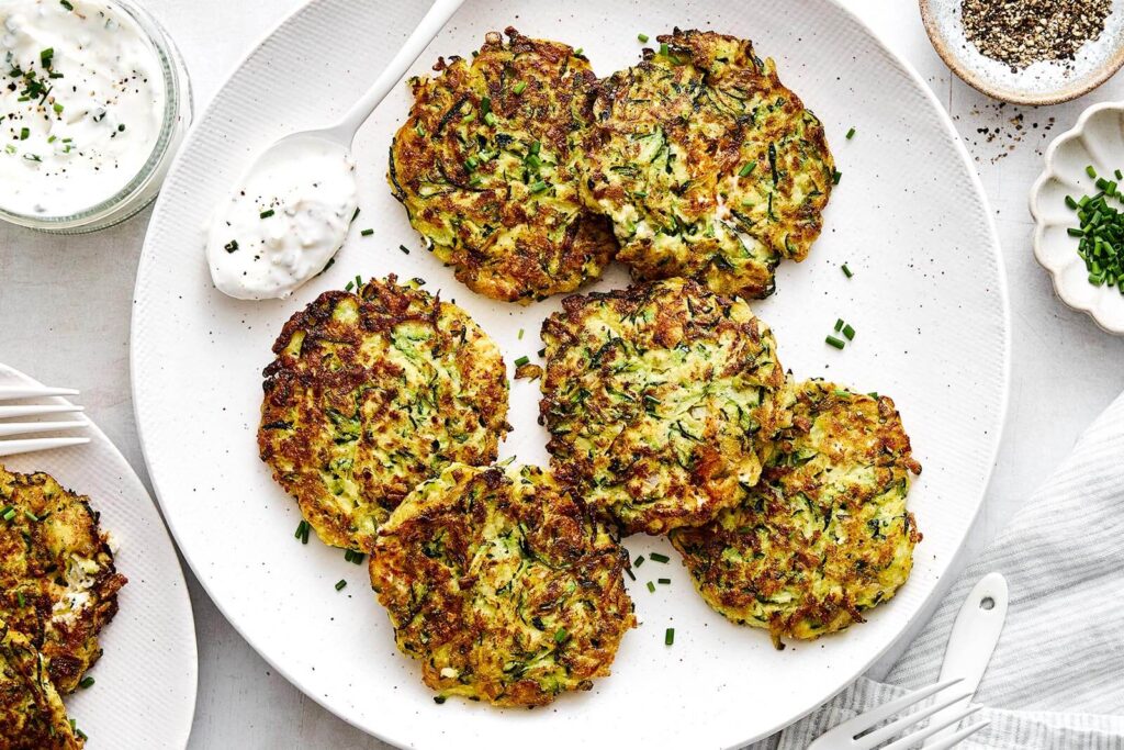 Zucchini Fritters (gluten-free, low-carb, keto)